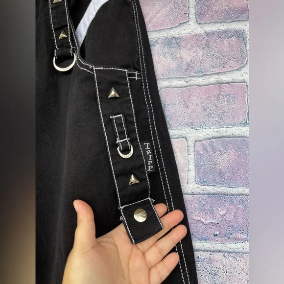 TRIPP NYC BLACK GOTH PUNK STREET RAVE PANTS MEDIUM - Picture 6 of 15